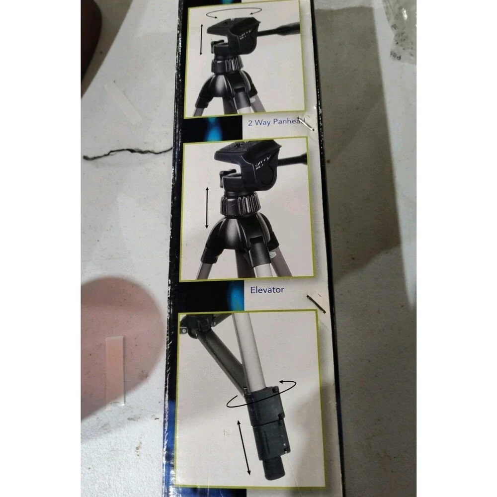Gfm 52.12 Photo And Video Tripod Lightweight To A Pinhead Elevator Rubber Feet